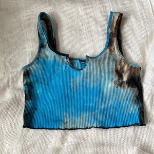 Tie-die cropped tanktop